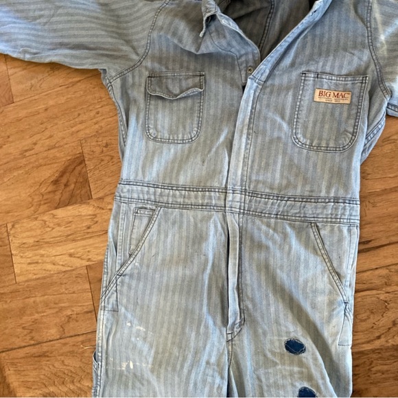 Vintage BIG MAC herringbone stripe coveralls - Picture 11 of 12